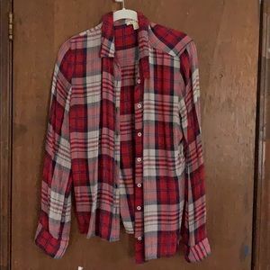 Women’s large long sleeve thin flannel